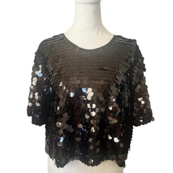 A NEW DAY-SEQUIN TOP - Picture 1 of 9